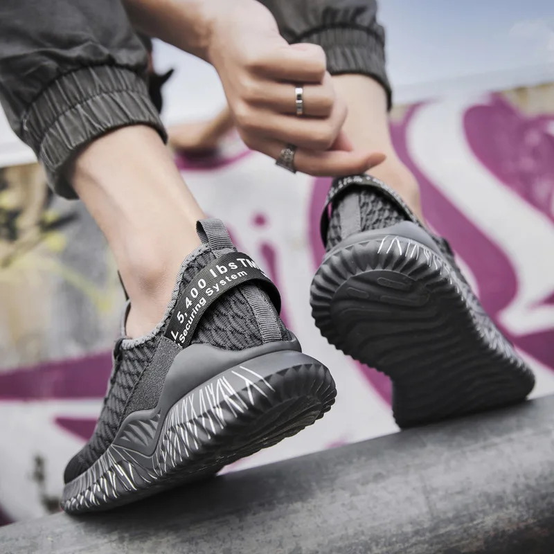 Sepatu Olahraga женские корейские модные высококачественные дышащие вязаные розовые кроссовки унисекс Повседневная спортивная