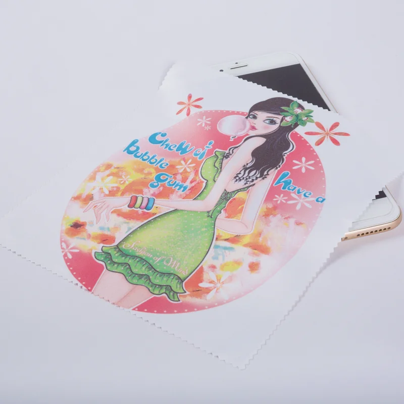 Brand new high quality digital printed microfiber eye glasses cleaning cloth super magic towel