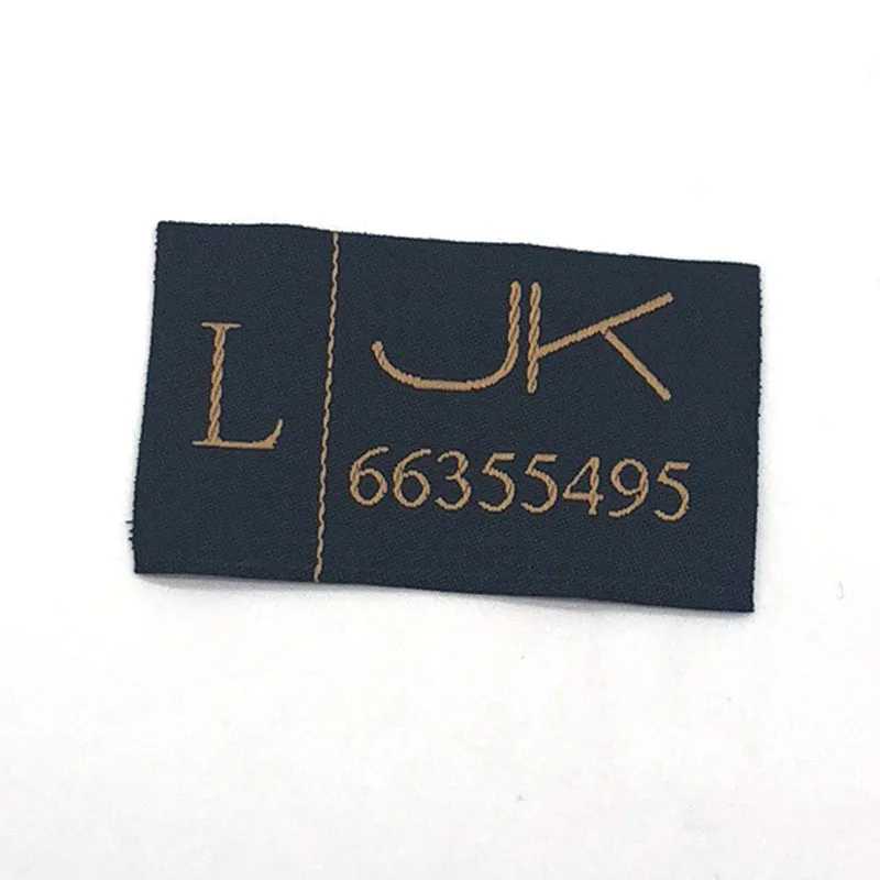 Popular Design Custom Private Main Label Size Label for Clothes Embroidery Woven Label