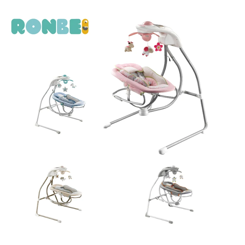 Manufacture multi-function 2 in 1 electric baby swing rocker