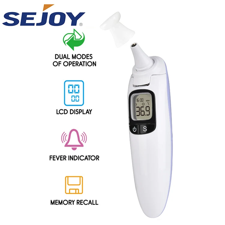 Infrared clinical baby ear forehead thermometer