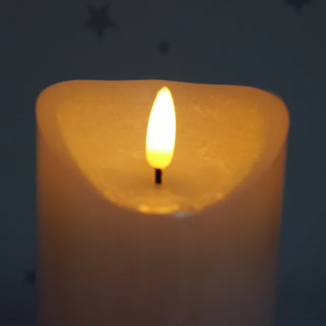 New style LED pillar candle with bullet shape wick