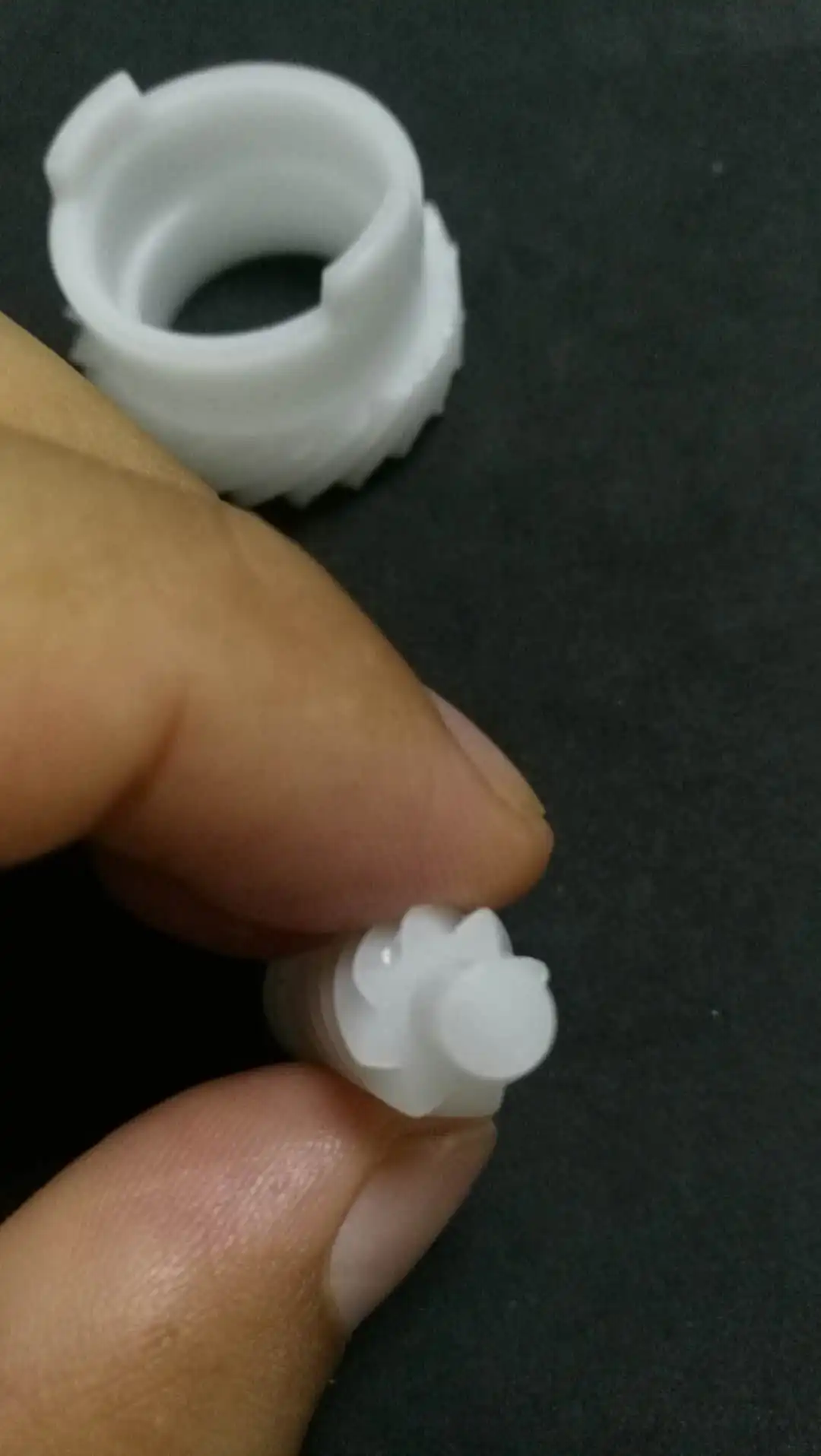 Non-standard customized plastic injection gear with spiral angel 45 deg Nylon,POM,PEEK spiral plastic worm gear for motor