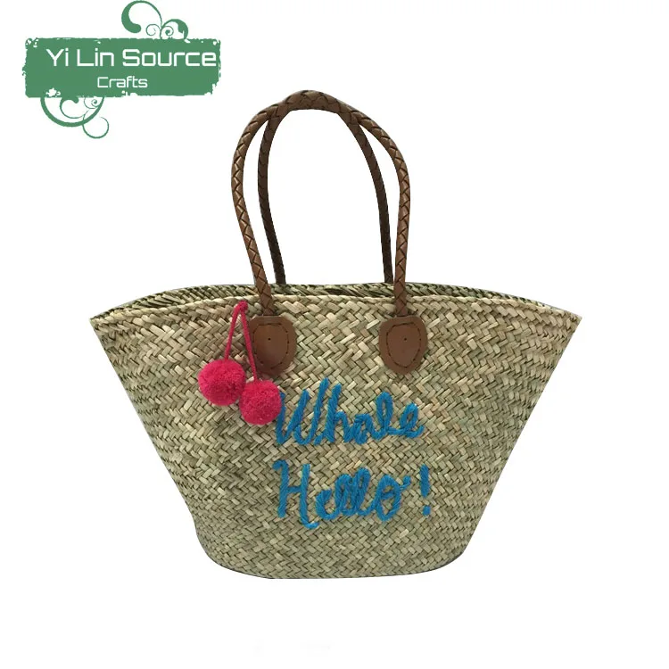 
Лидер продаж, оптовая продажа, модная сумка, Женская Плетеная соломенная сумка с вязаным крючком 