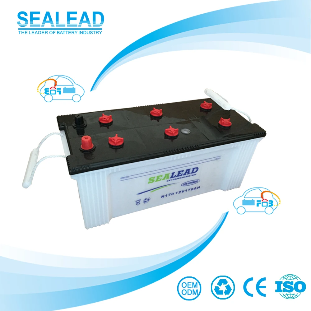 
Factory directly dry charged lead battery 12v 170ah car battery truck battery 