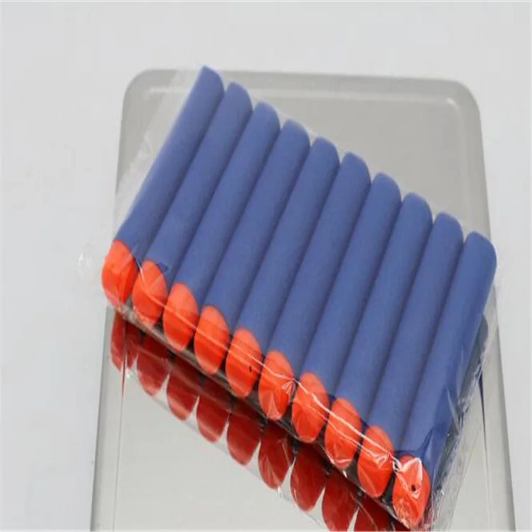 Custom EPE EVA bullets Refill Clip Darts toys soft foam bullets for 7.2*1.3cm
