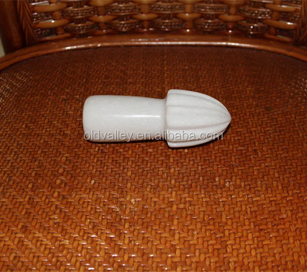 
Natural Real White Marble Lemon Juicer, Lemon Squeezer, Lemon Mill 