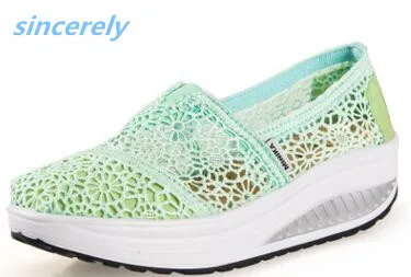 
dropshipping OEM outdoor casual breathable slip on rocking women shoes 