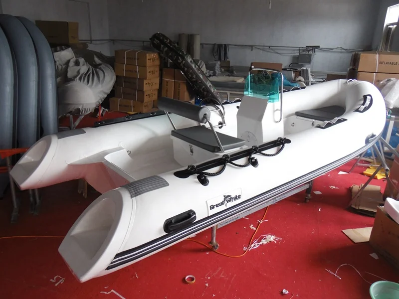 4.7M Hypalon RIB boat CE PVC 16ft Rigid Hard Bottom Inflatable Boat
