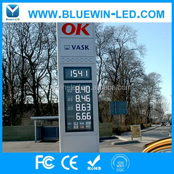 High brightness electronic LED digit gas price sign supplier