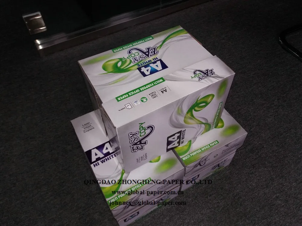 A4 size copy paper 100% Wooden Pulp Copy Paper