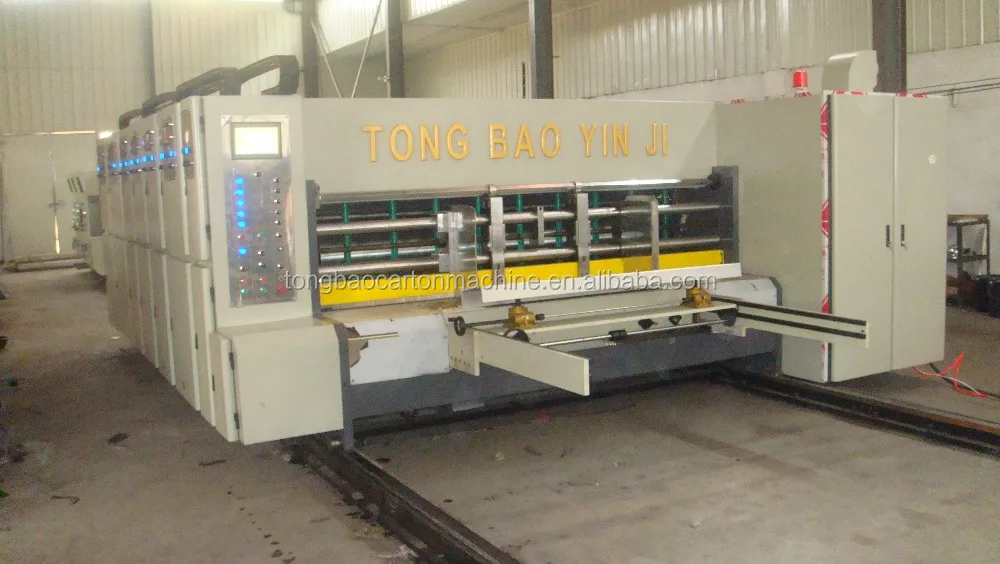 three colors flexo printer slotter machine