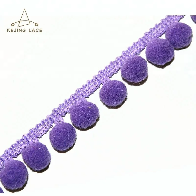 2cm pom pom sewing trim for curtain