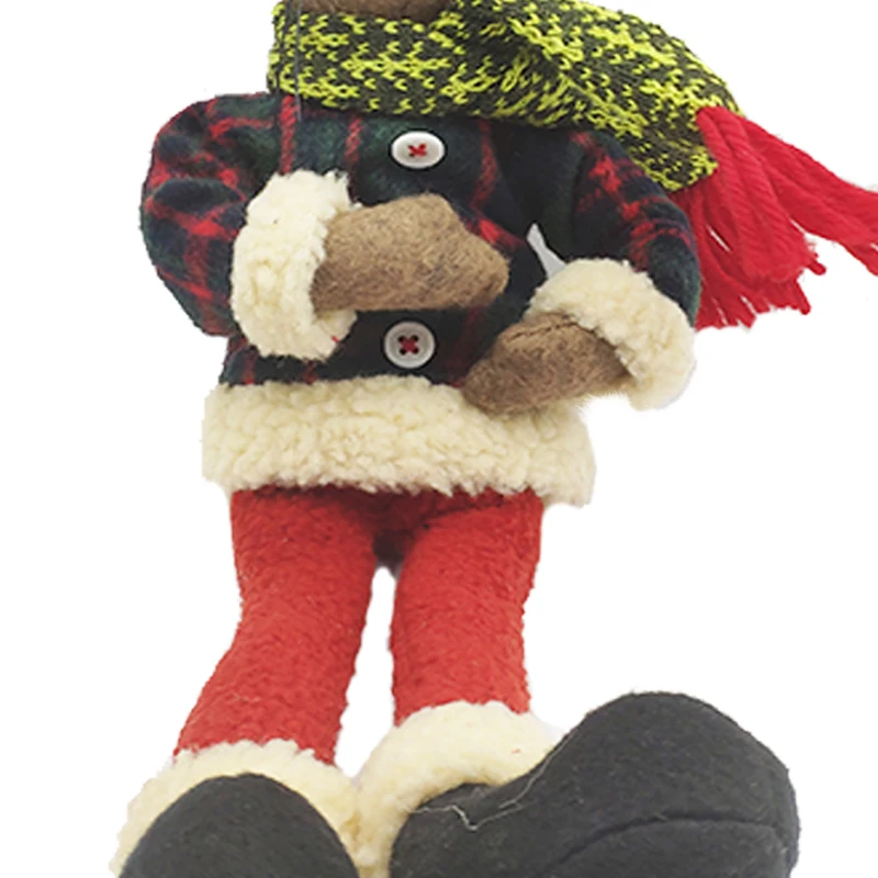 
christmas decor stuffed doll outdoor xmas decoration plush mouse shape toy 