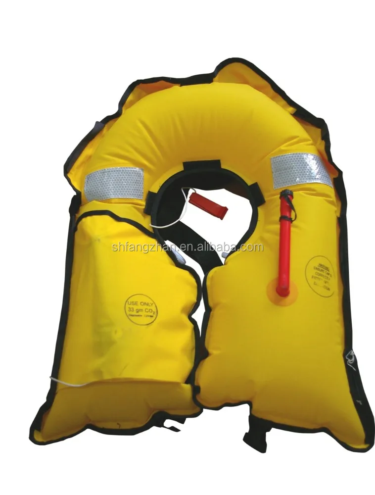 Marine yellow Inflatable Life Jacket