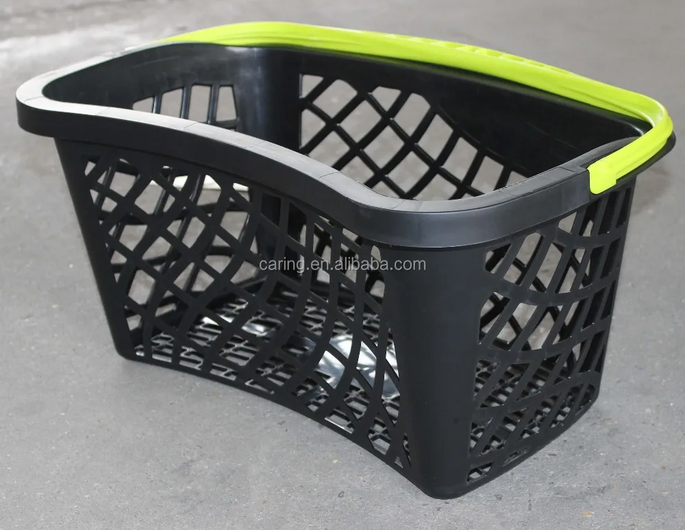 2017 new plastic hand basket shopping basket trolley