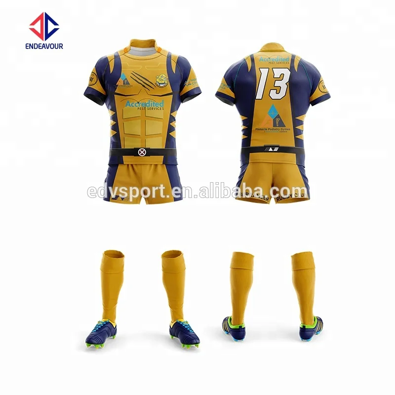Custom cool sublimated rugby jersey for sale