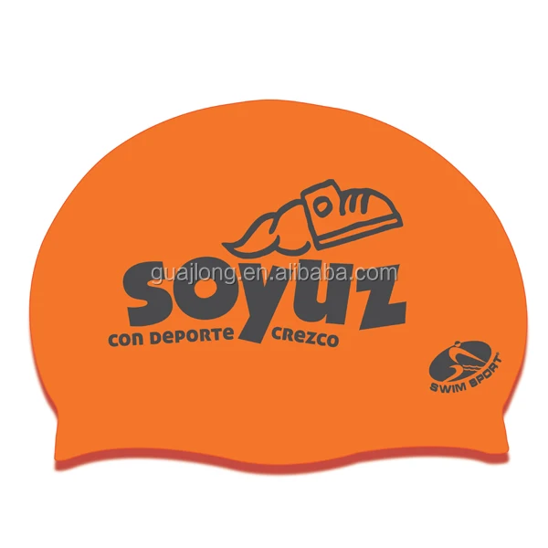 
OEM custom print silicone swimming caps 