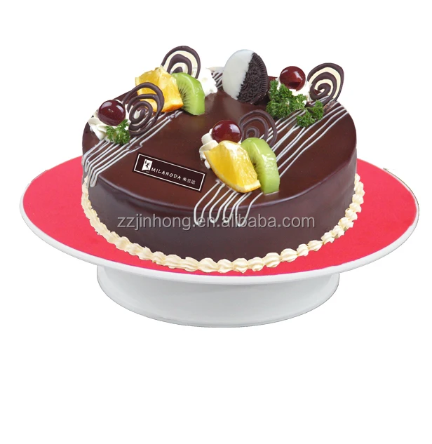 Big Size 8inch and 10inch Food Grade Plastic 360degrees Rotating Display Stand For Cake Display