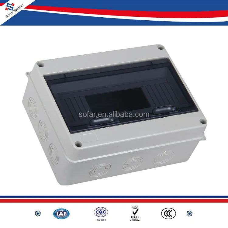IP65 Waterproof Surface Mounted HT 12 Way Distribution Box