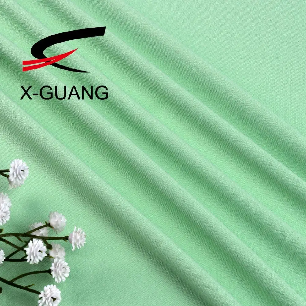 
100% Polyester Interlock Weft Knitting Textile Fabric For Sport Wear 