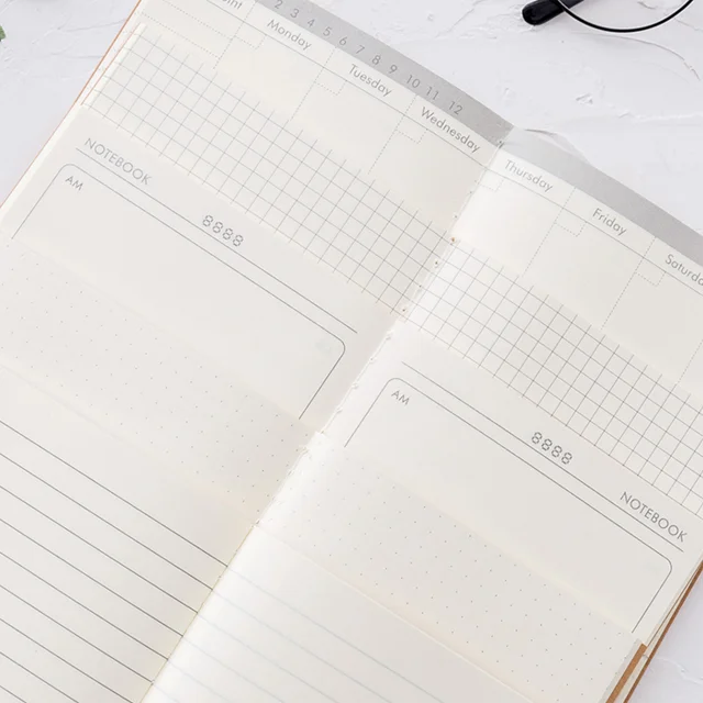 
Travel Kraft paper notepad daily plan book for creative work notebook 