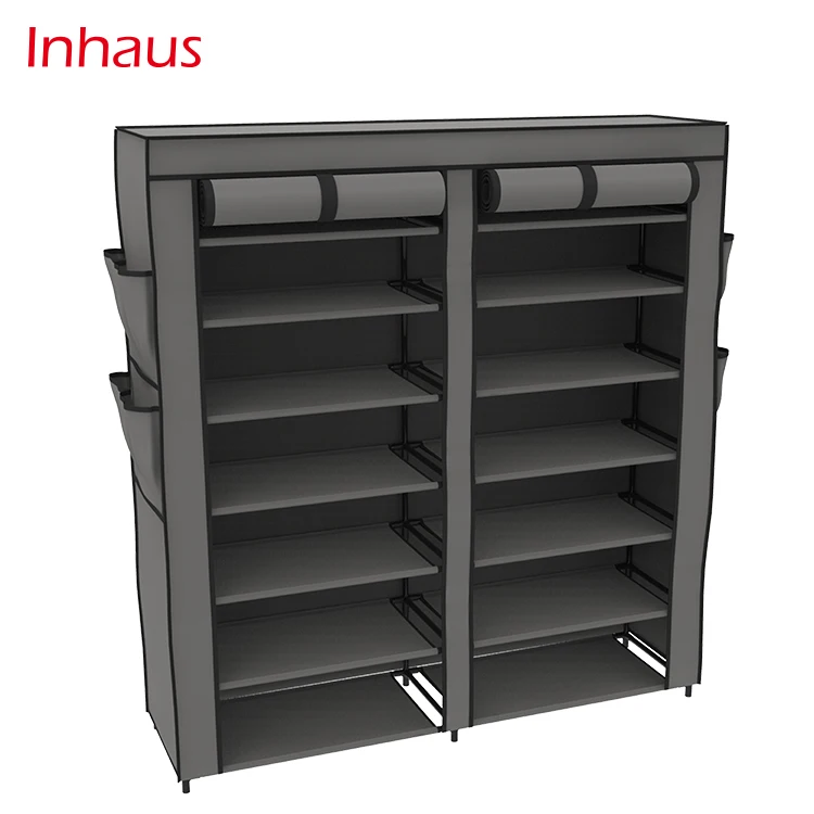 7 Ряд 2 Линии 14 Решетки нетканые Хранения Ткани Шкаф Для Обуви Оптовая