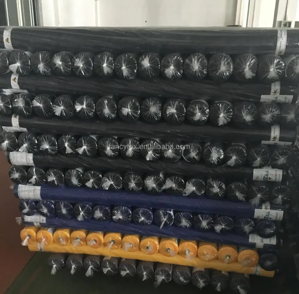 
210T polyester oxford taffeta fabric with pu coating 180T polyester stock lot taffeta factory 