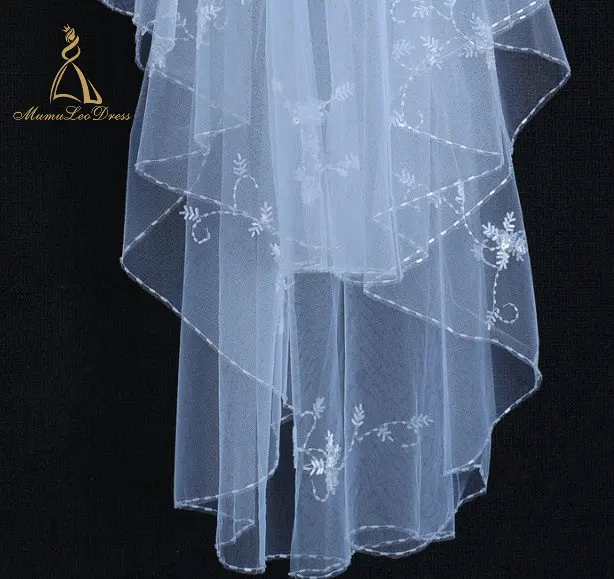 
Woman Silk Tulle Net Lady Ivory Bride Be Wedding Accessory Lace Bridal Veil 