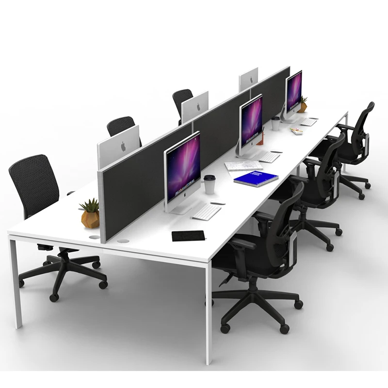120 degree office workstation 6 person workstation office furniture manufacturer office furniture enterprise