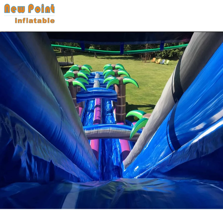 
Purple Cheap Prices Adult Size Inflatable Water Slide For Outdoor 