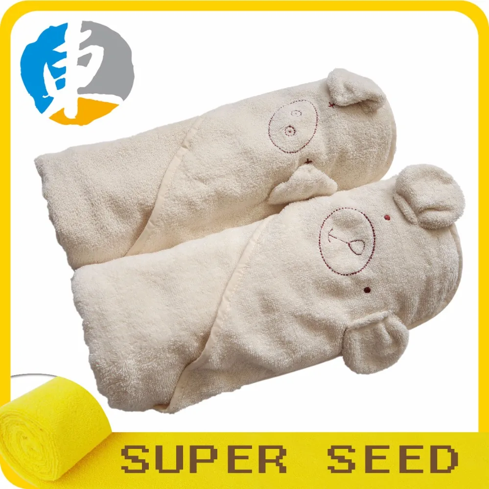 SuperSeed AB-1237 100 Cotton Custom logo Baby Hooded Towel