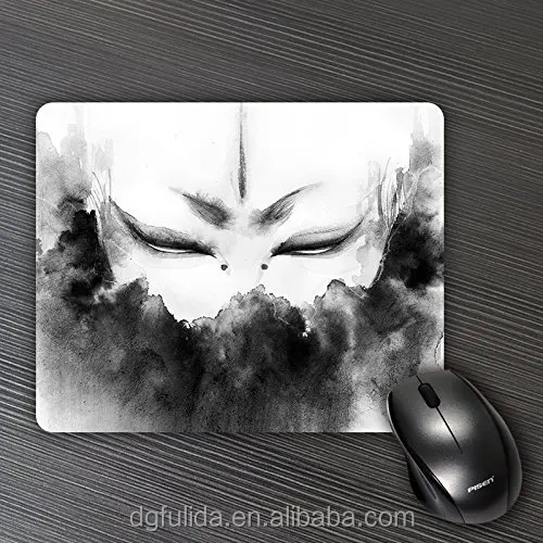 
FActory wholesale black mouse pad customised sublimation computer mousepads 
