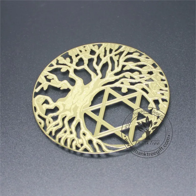 Religious style and India Regional gold plated Metatron Cube metal energy card