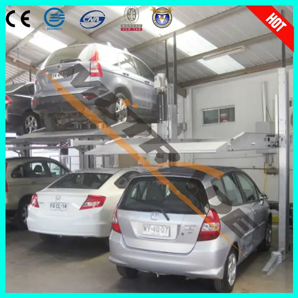 двухуровневая парковка с приямком