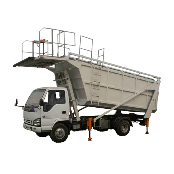aviation air flight craft plane dump dumper trash rubbish collection vehicle/ airport garbage service truck