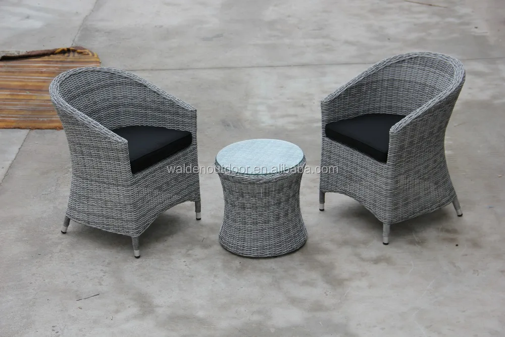 2017 Outdoor Patio PE Rattan Chair Terrace Wicker Table and Chair Set (DH-323)