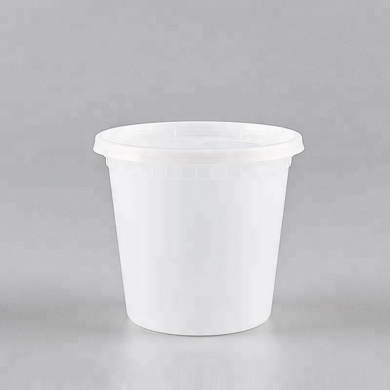 disposable takeaway container 24oz customizable cup food packaging soup with lid