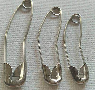 Curved Safety Pins Quilting Basting Pins with Plastic Cases