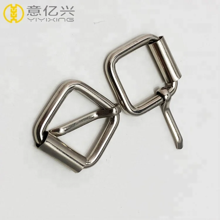 Fashion design metal pin buckle for clothes belt and leather bag making accessories