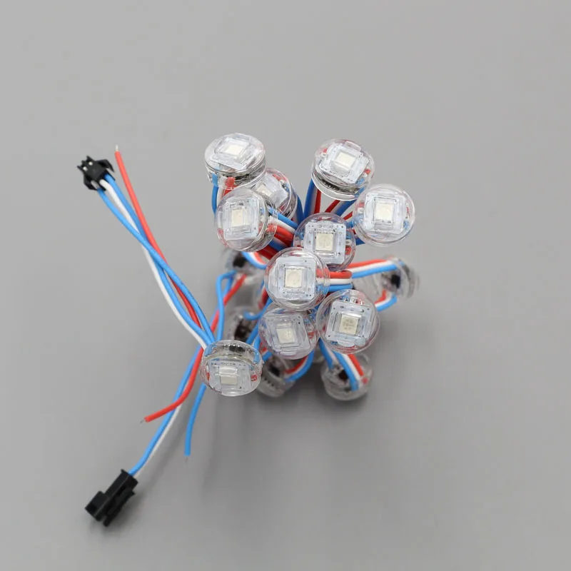 DC5V ws2811IC 5050 RGB SMD1 LED diameter 16mm LED Module,RGB led pixel module lamp string transparent cover
