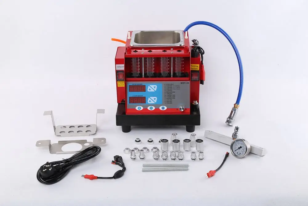 Fuel cleaning injectors with ultrasonic cleaning