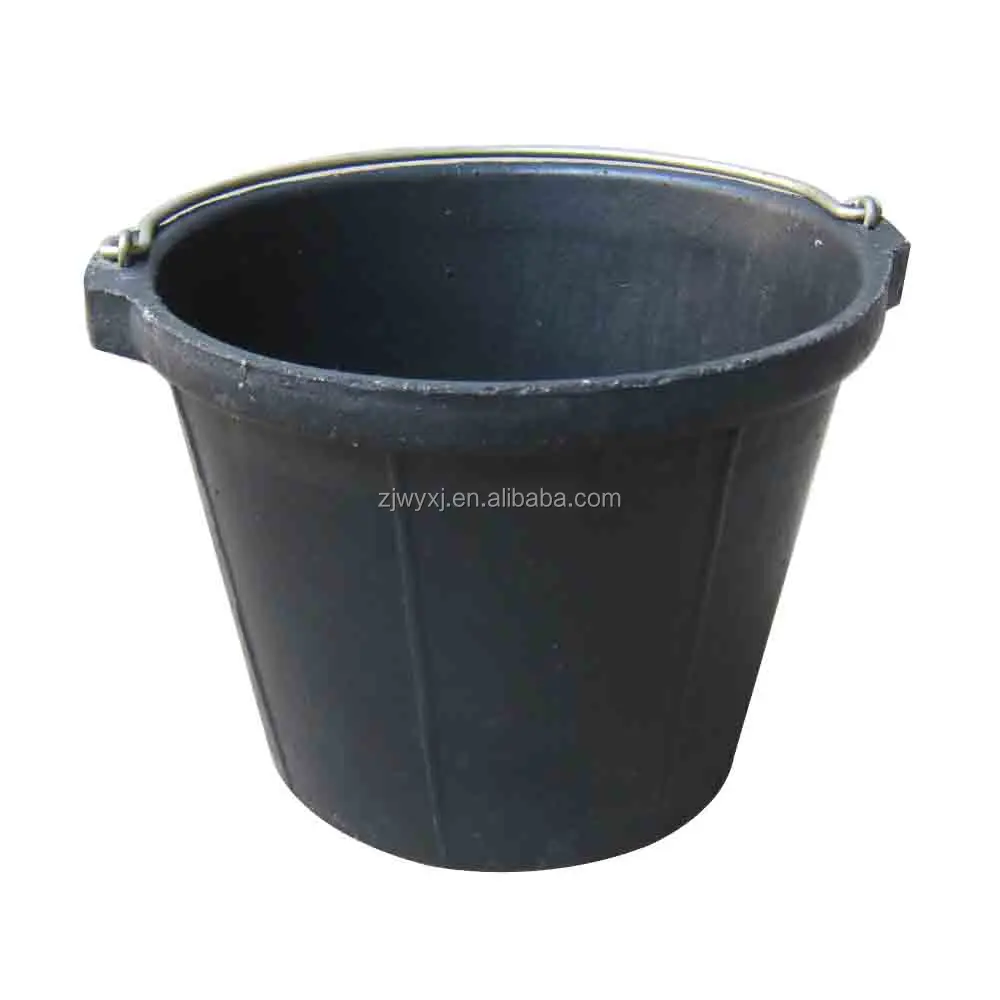 heavy duty rubber water pails rubber bucket