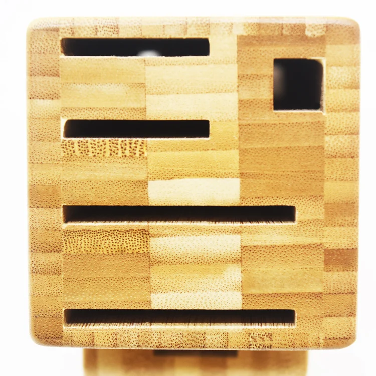Universal Small Natural Kitchen Organizer Knife Holder Bamboo Knife Block