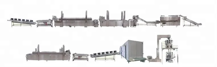 
Potato Chips Processing line, frozen french fries processing line factory low price 