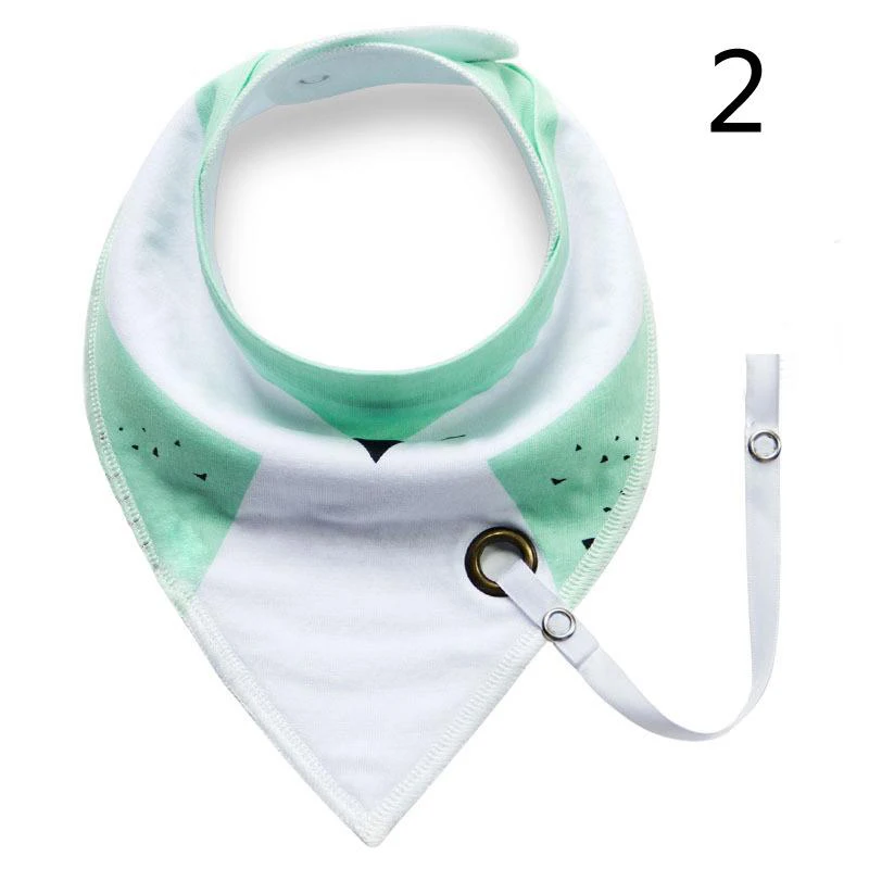 wholesale Multi-function cartoon triangle cotton baby bibs