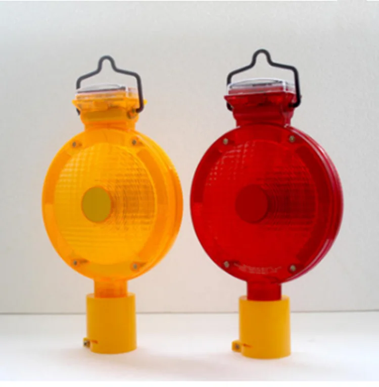 Дорожная лампа на солнечных или аккумуляторных батареях, фонарь для баррикады, светодиодная лампа для дорожного движения, предупреждающий фонарь