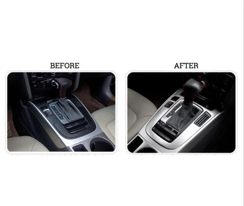 Car Styling Interior Car Accessories  Gear Box Panel Cover Trim Decoration For Audi A4 B8