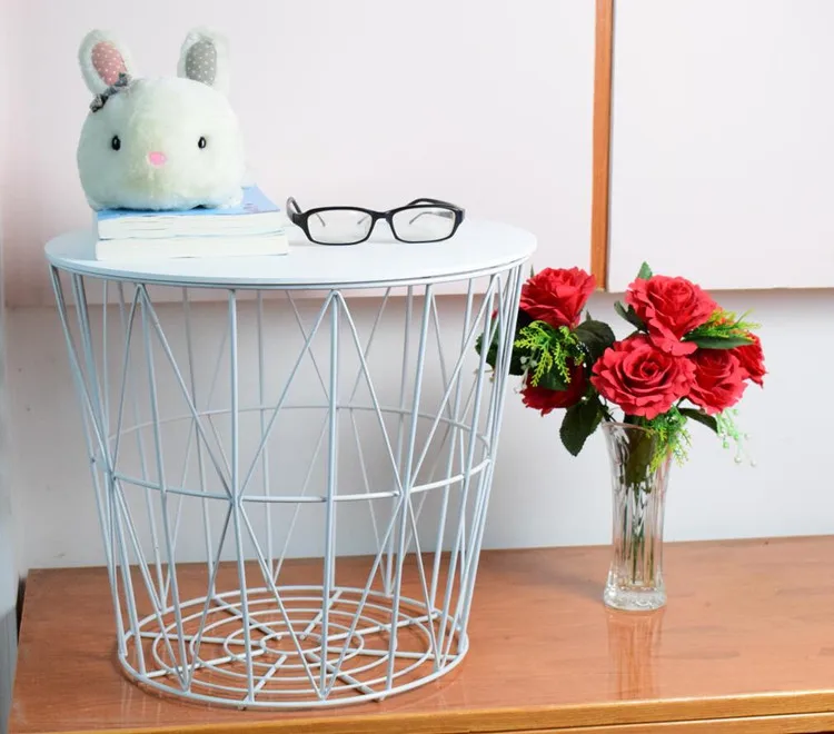 
home furniture wooden wire round table with stirage base for living room,bedroom,office 