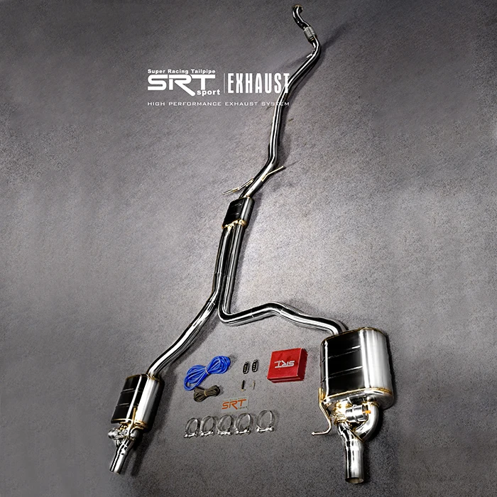 Выхлопные глушители для Audi A7 srt, выхлопная задняя часть с четырьмя двойными наконечниками